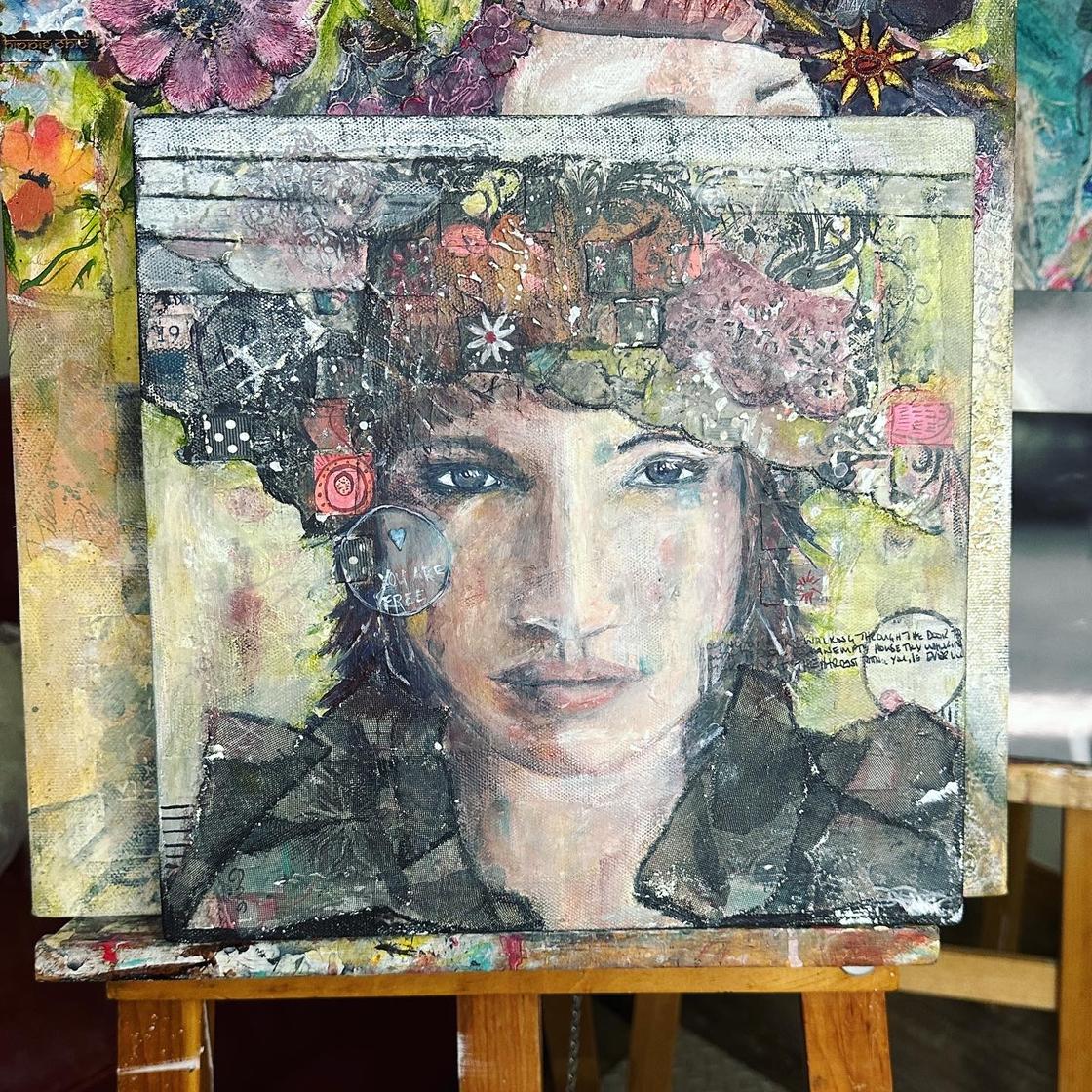 hard to say on easel