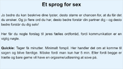 Sexlyst - sprog for sex