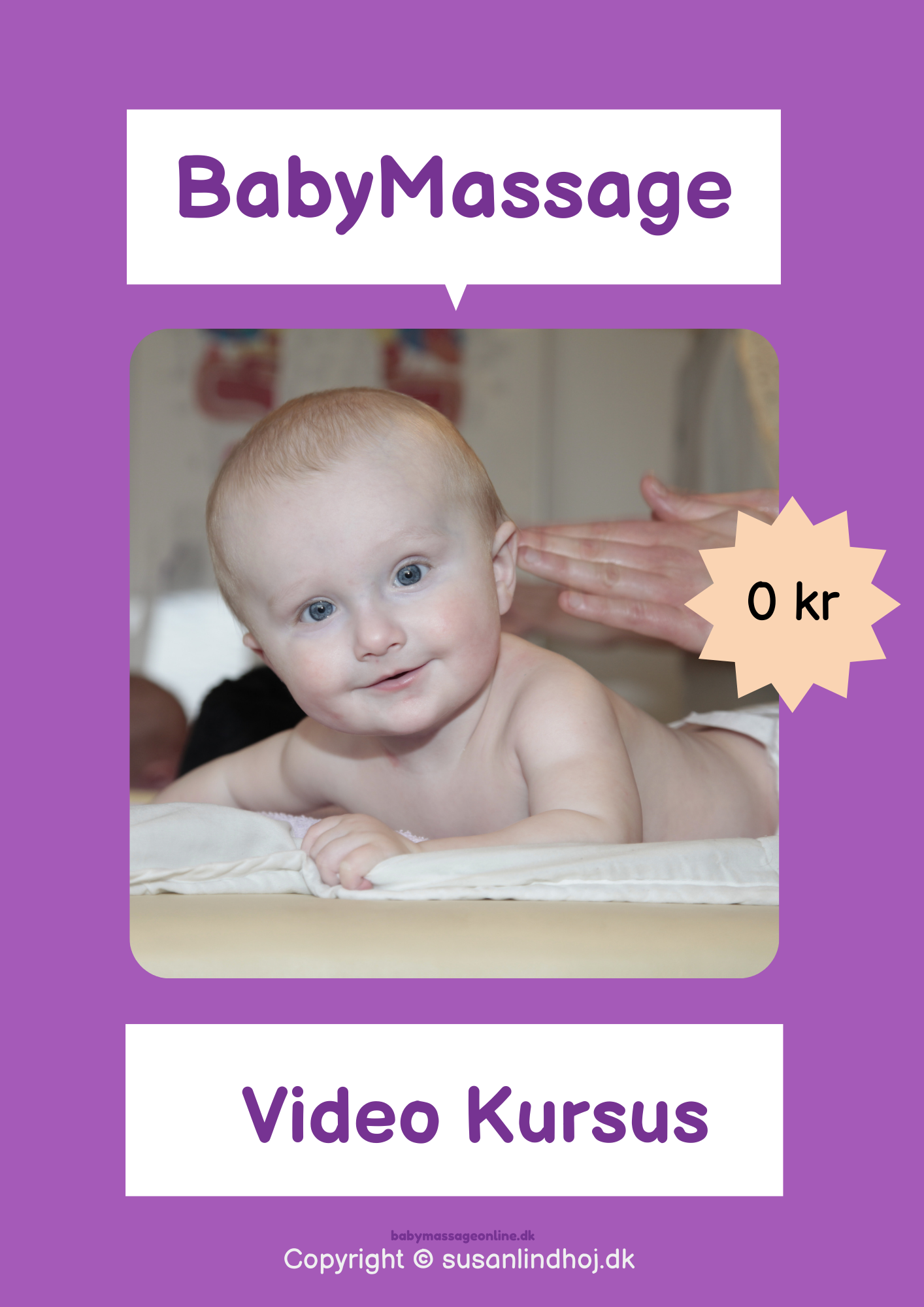 Freebie 1 - BabyMassage Forside - Video Kursus