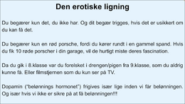 Sexlyst - den erotiske ligning