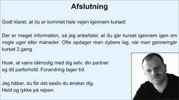 Sexlyst - afslutning