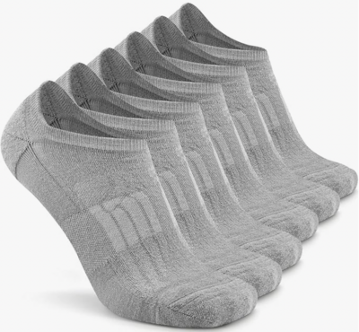 set of 6 gray wool socks