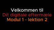 Modul 1 - lektion 2