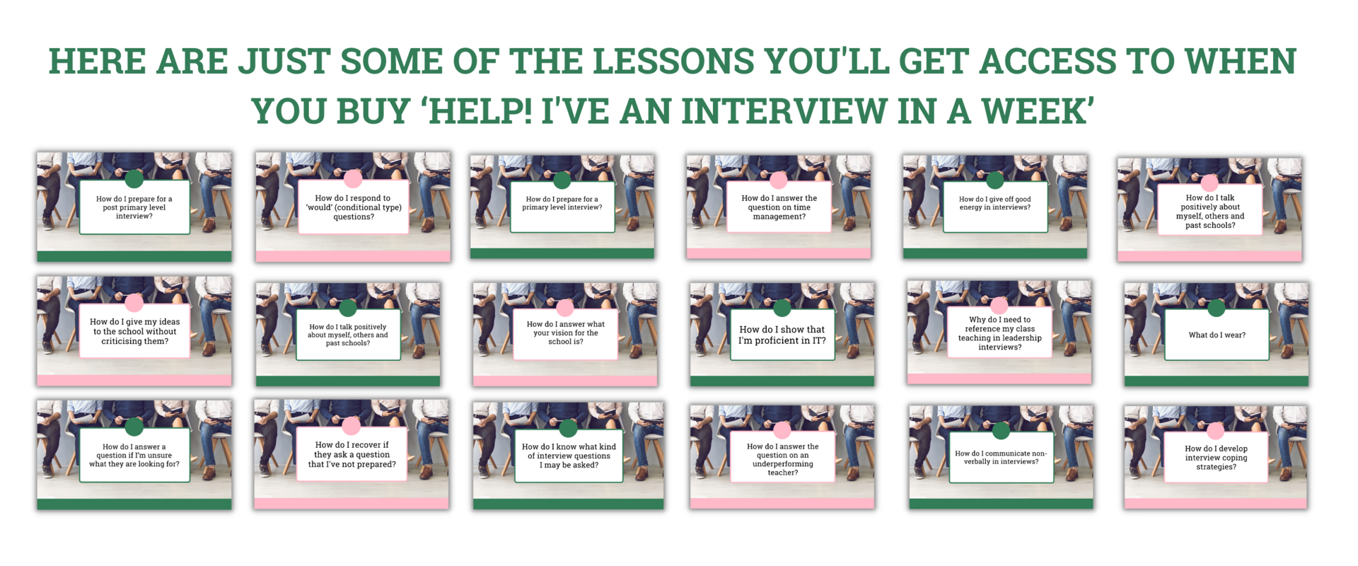 Here are just some of the lessons you'll get access to when you join The Teachers' Promotion Club (2)